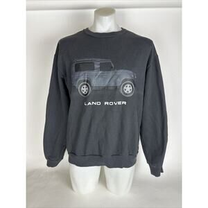 RARE Black Land Rover Logo Genuine Car Auto Crewneck Medium